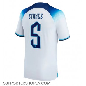 England John Stones #5 Hemma Matchtröja VM 2022 Kortärmad